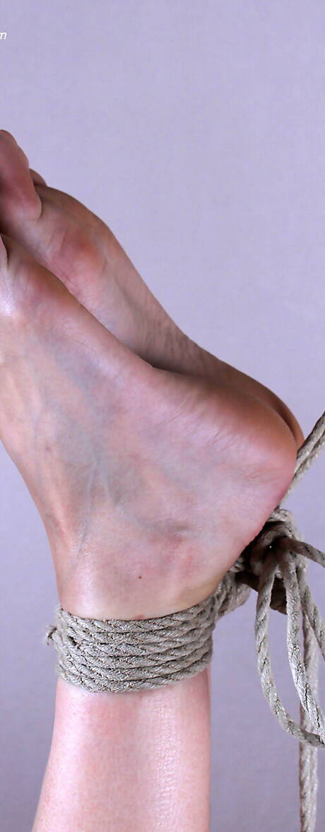 Bound Feet are proud to present you with a free pictures featuring adolescent damsel in weird bdsm scene